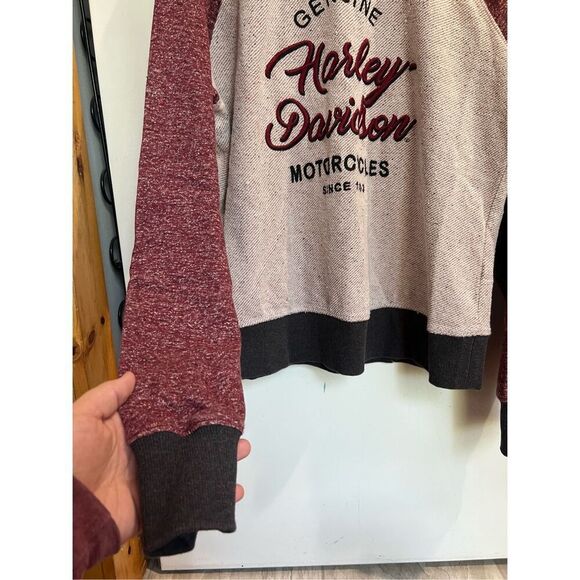 Harley Davidson Genuine Motorclothes Woman’s Crewneck Woman’s Size Large - Picture 2 of 13